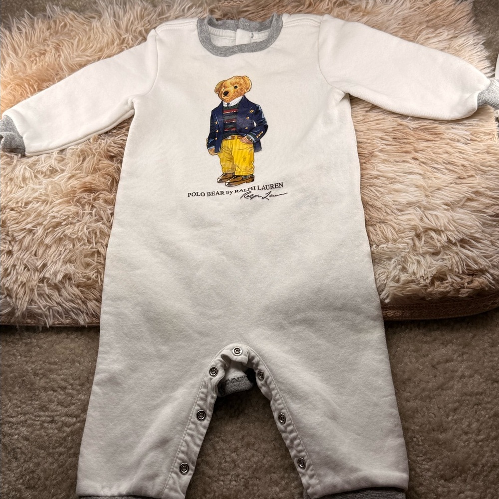 Polo Bear Ralph Lauren Baby Onesie